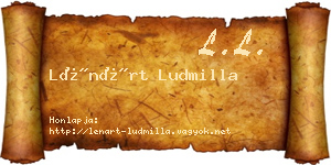 Lénárt Ludmilla névjegykártya